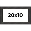 PosterPalooza | Panoramic Traditional Black Picture Frame - UV Acrylic, Foam Board Backing, Hanging Hardware - 2 of 4
