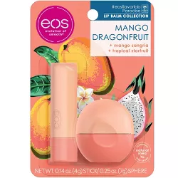eos Mango Dragonfruit Stick and Sphere Lip Balm Combo - 2ct