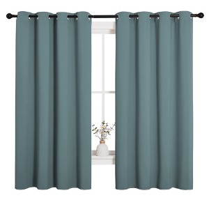 NICETOWN Grommet Top Blackout Curtains, Thermal Insulated Noise Reducing Window Drapes (Set of 2) - 1 of 4