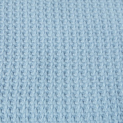 Cozy Coast Blue Cotton Full/Queen Knitted Blanket
