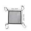 Unique Bargains Dog Car Net Barrier with Adjustable Rope and Hook 20.87"x20.87" Black 1 Pc - 2 of 4