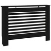 vidaXL Radiator Cover Black 44.1"x7.5"x32.1" MDF - 2 of 4