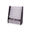 Kids' Bookshelf 4 Tier Book Storage and Fabric Bin Organizer - Humble Crew - 3 of 4