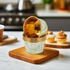 Unique Bargains Cupcake Liners Texture Pattern Disposable Laminated Paper 2.76"x1.54" 50 Pcs - 2 of 4