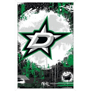 Trends International NHL Dallas Stars - Maximalist Logo 23 Framed Wall Poster Prints - 1 of 4