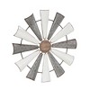 Farmhouse Metal Abstract Wall Decor White - Olivia & May - 2 of 4