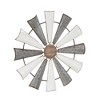 Farmhouse Metal Abstract Wall Decor White - Olivia & May - image 2 of 4