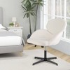 Costway Criss Cross Chair Swivel Cross Legged Chair with Adjustable Height for Home Office - 4 of 4