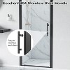 Zevemomo Adjustable 34-35.5" W x 75" H Semi-Frameless Pivot Shower Door, 1/4" (6mm) Clear Tempered Glass Shower Door, Pivot Swing Shower Glass Door - 2 of 4