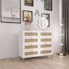 Sapphtopaz Rattan Dresser for Bedroom Farmhouse Storage Cabinet Closet Organizers and Storage for Bedroom, Closet, Living Room - 3 of 4