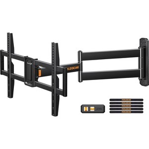 Corner TV Wall Mount with Long Arm for 32-75" TVs, Full Motion Mount with 32.37 " Extension, Swivel & Tilt, Max VESA 600x400mm, Holds Up to 100 lbs - 1 of 4