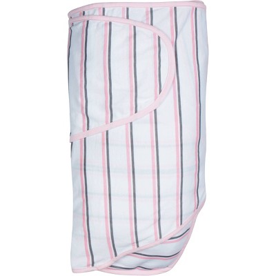 Miracle Blanket Swaddle Wrap - Pink/gray Stripes : Target