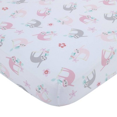 Little Love by NoJo Tropical Garden All Over Print Crib Sheet