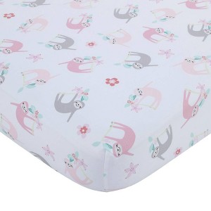 Little Love by NoJo Tropical Garden All Over Print Crib Sheet - 1 of 4