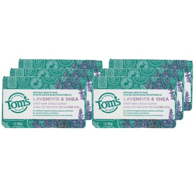 Tom's Of Maine Lavender and Shew Soap Bar - Case of 6/5 oz