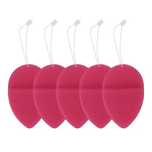 Unique Bargains Teardrop-shaped Compressed Facial Sponge 5 Pcs - 1 of 4