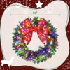 SEVOBAL Wreaths Artificial Christmas Wreath with Bow Winter Wreath Indoor Outdoor Holiday Xmas Decorations, Multicolored, 36"*36"*4" - 4 of 4