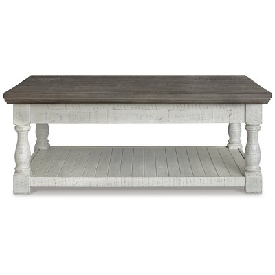 Contemporary Dual-Tone Lift-Top Coffee Table with Hidden Storage