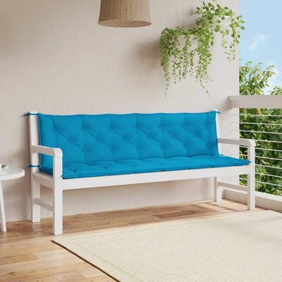vidaXL Garden Bench Cushion Light Blue 78.7"x(19.7"+19.7")x2.8" Oxford Fabric