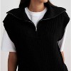 Women's Half Zip Sweater Vest - Cloud Ten - 4 of 4