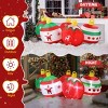 Syemin Inflatable Holiday Decorations 6.9 FT Christmas Inflatable Decoration Inflatable Christmas Funny Blow Up Yard Decorations, Red, 84.7"*37"*33" - 3 of 4