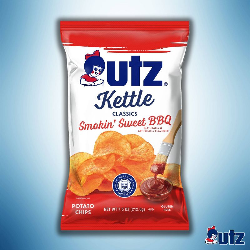 Utz Kettle Classics Smokin&#39; Sweet  BBQ Potato Chips - 7.5oz, 4 of 9