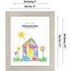 Americanflat 10x12.5 Kids Artwork Picture Frame in Driftwood - Displays 8.5x11 With Mat and 10x12.5 Without Mat - 2 of 4