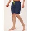 Lars Amadeus Men's Solid Beach Shorts Drawstring Surfing Mesh Lining Swimwear Board Shorts - 2 of 4