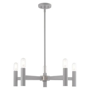 Livex Lighting Copenhagen 5 - Light Chandelier in  Nordic Gray - 1 of 1