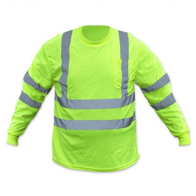 Forester Hi-Vis Class 3 Long Sleeve T-Shirt - Safety Green