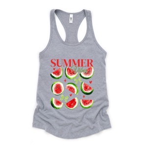 Simply Sage Market Watermelon Chart Summer Vibes Racerback Tank - 1 of 3
