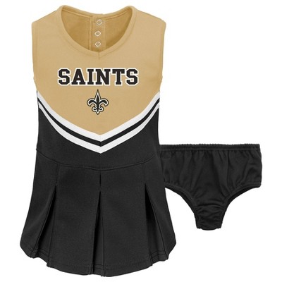 NFL New Orleans Saints Toddler Girls' Cheer Set