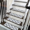 SussexHome Traverse Design Cotton Anti-Slip Stair Treads, 9” X 28“ - 4 of 4