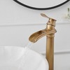 BWE Waterfall Single Hole Single Handle Bathroom Vessel Sink Faucet With Pop-up Drain Assembly - 2 of 4