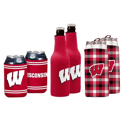 NCAA Wisconsin Badgers Coozie Variety Pack