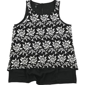 Alfani Womens Floral Knit Blouse - 1 of 1