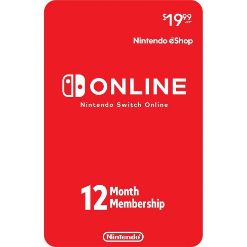 Nintendo Switch Online 12-month Individual Membership - Nintendo (digital) : Target