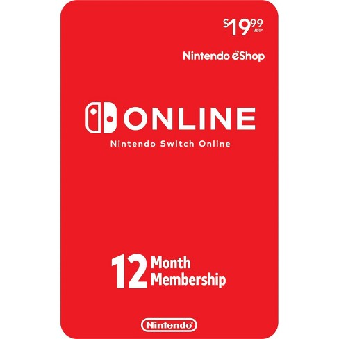 Nintendo Switch Online 12-Month Individual Membership - Nintendo Switch  (Digital)