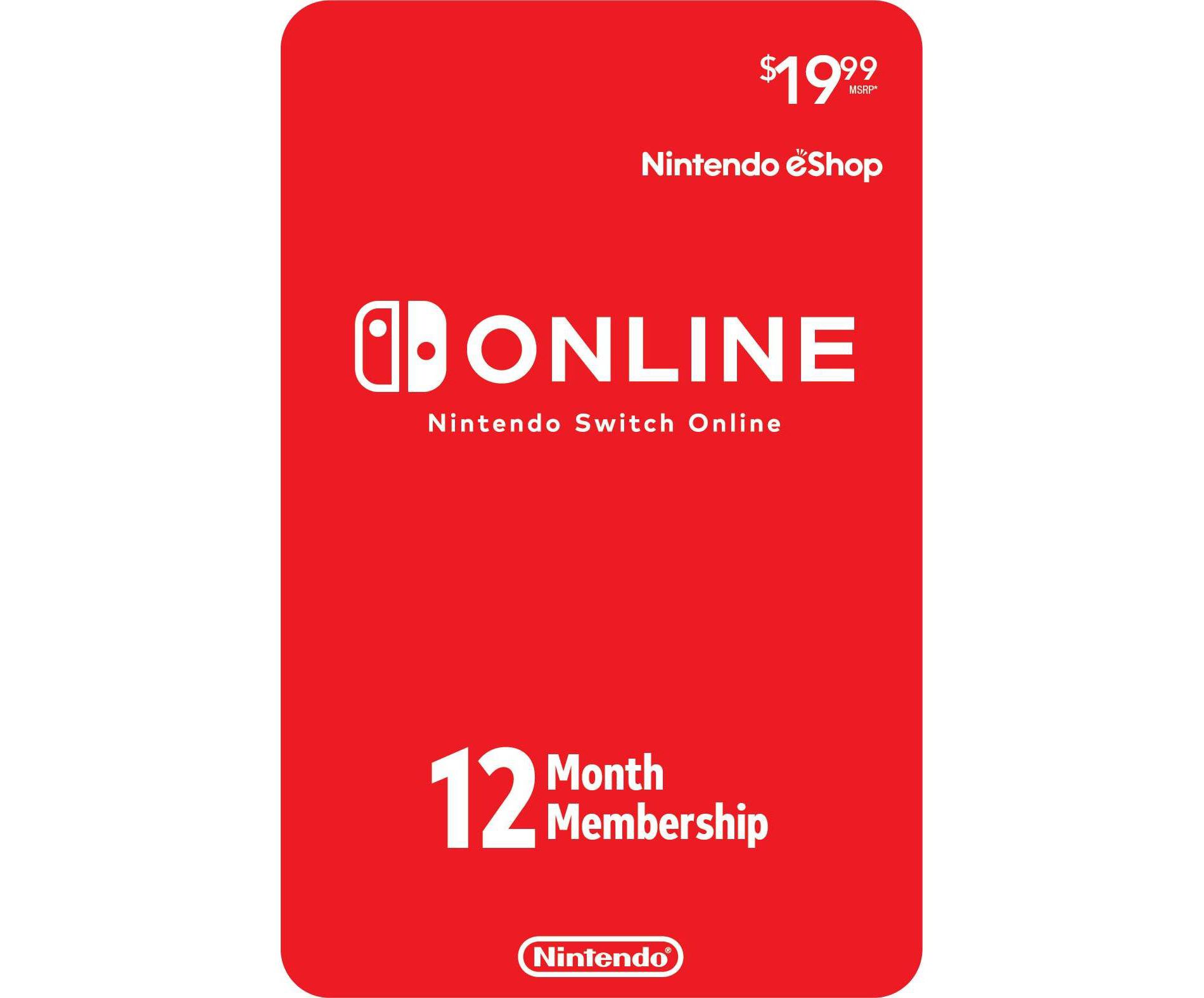 Nintendo Switch Online 12-Month Individual Membership - Nintendo Switch (Digital)