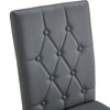 Sapphtopaz Modern Dining Chairs Upholstered Chair with Button Tufted and Metal Legs Chairs for Dining Room, Kitchen - 3 of 4