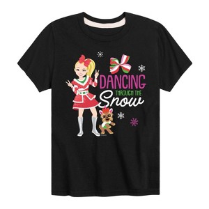 JoJo Siwa Dancing Through The Snow Short Sleeve Graphic T-Shirt - Black - 2T - 1 of 3