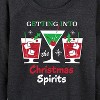 Women's - Instant Message - Getting Into Christmas Spirits Lightweight French Terry Wide Neck Long Sleeve Graphic Shirt - 2 of 4
