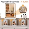 Kumasinova LED Vanity Mirror,Makeup Mirror with Adjustable Lighting,3 Color Modes,Touch Screen Control Vanity Desk Mirror,White - 2 of 4