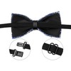 INSPIRE CHIC Women's Fine Diamonds Shiny Adjustable Bow Tie - 2 of 4
