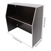 YIYIBYUS Foldable Bar Portable Event Bar Bar Cabinet, Black - 3 of 4