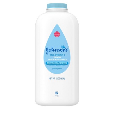 Image of Johnson's Naturally Derived Cornstarch Baby Powder, Aloe & Vitamin E for Delicate Skin - 22oz