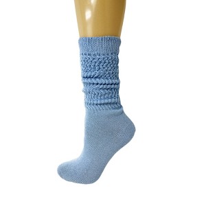 Slouch Socks for Women, Cotton Lightweight Breathable, Knee High or Scrunch, 1 Pair, Fits Shoe Sizes 5-10 - 1 of 1