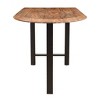 Hill Crest Counter Height Dining Table Brown - Treasure Trove Accents: 36" High, Iron Base, Seats 6 - 4 of 4
