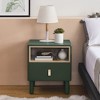 KTMBDW Small Nightstand Wood Bedside Table with Drawer, Modern End Table for Bedroom and Small Spaces, Solid Wood Legs, Easy Assembly - 2 of 4