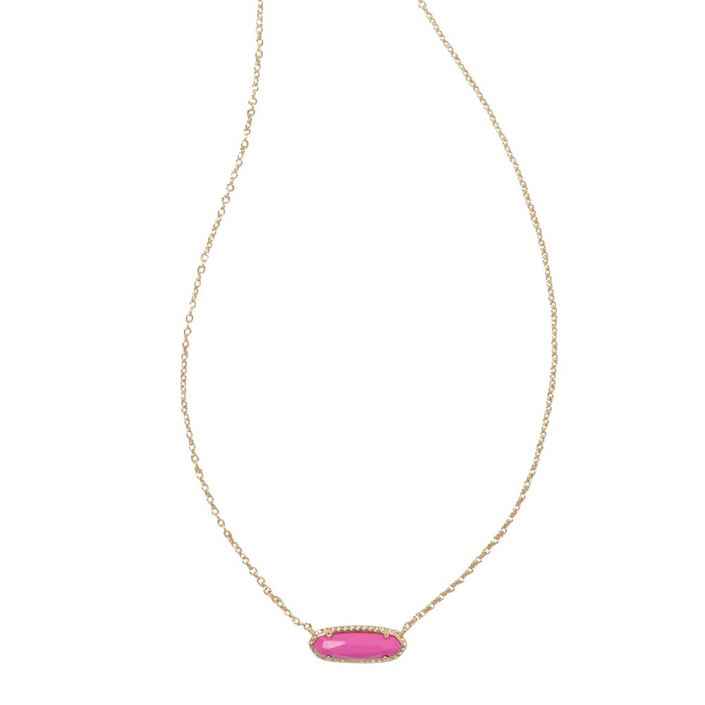 Photos - Pendant / Choker Necklace KENDRA SCOTT Eva Magnesite 14K Gold Over Brass Pendant Necklace - Magenta 